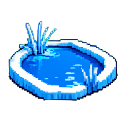 Frozen Pond - 256x256 pixel art sprite