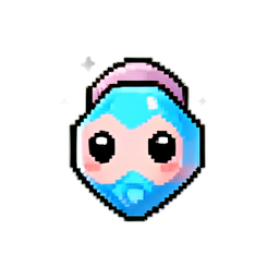 Amuleto de Proteção Congelada — sprite pixel art 256×256