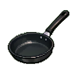 Frying Pan - 256x256 pixel art sprite