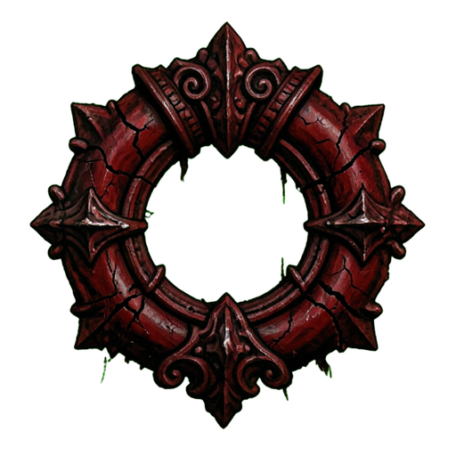 Verwelkte Trauerkrone — 512×512 Pixel-Art-Sprite