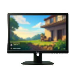 Gaming Monitor — 256×256 pixel art sprite