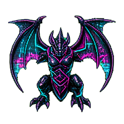 Gargoyle (Cyberpunk) - 256x256 pixel art sprite