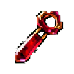 Garnet Hair Pin — 256×256 pixel art sprite