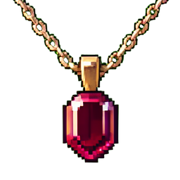 Granatanhänger — 256×256 Pixel-Art-Sprite