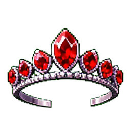 Garnet Tiara — 256×256 pixel art sprite