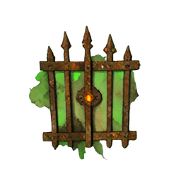 Portão de Ferro (Atmosférico) — sprite pixel art 256×256