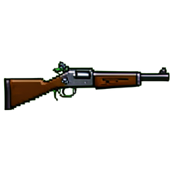 Gatling Gun Mounted — 256×256 pixel art sprite