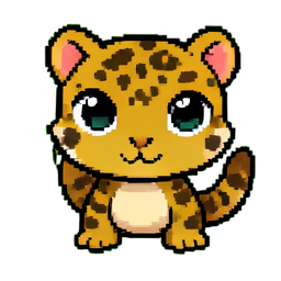 Gecko Flecken — 256×256 Pixel-Art-Sprite