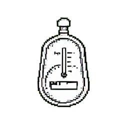 Clic du compteur Geiger — sprite pixel art 256×256