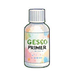Frasco de gesso — sprite pixel art 256×256