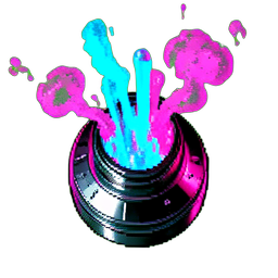 Geyser (Cyberpunk) - 256x256 pixel art sprite