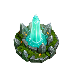 Quelle (HD-2D) — 256×256 Pixel-Art-Sprite