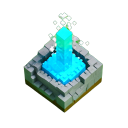 Geyser (Voxel) - 256x256 pixel art sprite