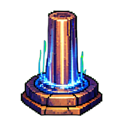 Wasserfall — 256×256 Pixel-Art-Sprite
