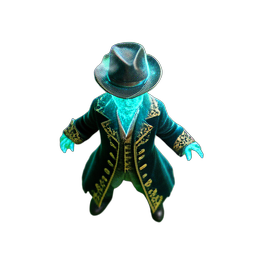 Ghost Pirate (HD-2D) - 256x256 pixel art sprite