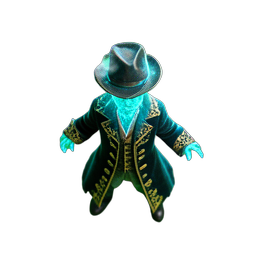 Pirate Fantôme (HD-2D) — sprite pixel art 256×256