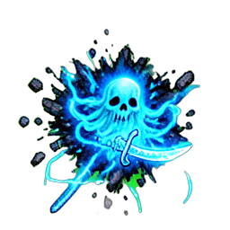 Geisterpirat (VFX) — 256×256 Pixel-Art-Sprite