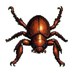 Riesiger Käfer — 256×256 Pixel-Art-Sprite