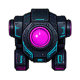Giant Cyclops (Cyberpunk) - 256x256 pixel art sprite
