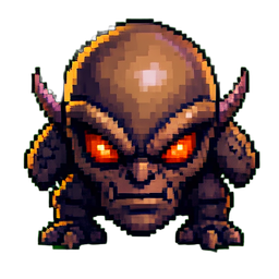 Riesender Cyclope — 256×256 Pixel-Art-Sprite