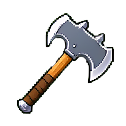 Riesiger Axt — 256×256 Pixel-Art-Sprite