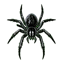 Giant Spider (1-Bit) - 256x256 pixel art sprite