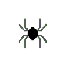 Araña Gigante (Baja Resolución) — sprite pixel art 256×256