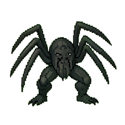 거대한 거미 늪 — 256×256 픽셀 아트 스프라이트