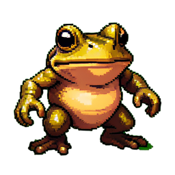 Grenouille géante — sprite pixel art 256×256