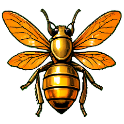 Giant Wasp (16-Bit) — 256×256 pixel art sprite