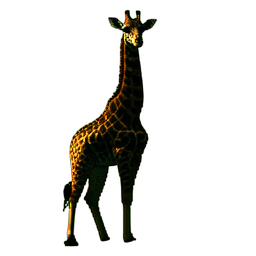 Jirafa Alta — sprite pixel art 256×256