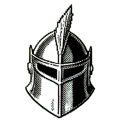 Gladiator (1-Bit) - 256x256 pixel art sprite