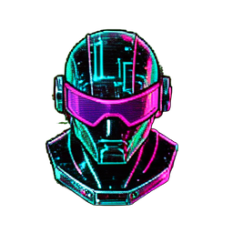 Gladiator (Cyberpunk) - 256x256 pixel art sprite