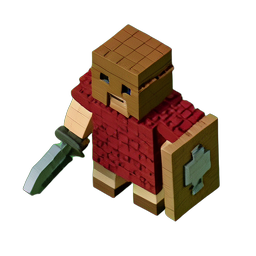 Gladiator (Voxel) - 256x256 pixel art sprite