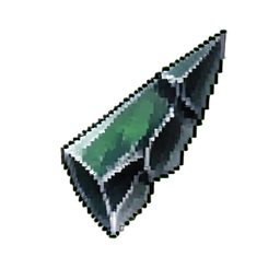 Fragment de verre — sprite pixel art 256×256