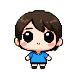 유리 열쇠 걸이 — 256×256 픽셀 아트 스프라이트