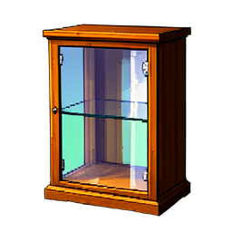 Glas-Regalunität — 256×256 Pixel-Art-Sprite