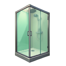 Glass Shower — 256×256 pixel art sprite