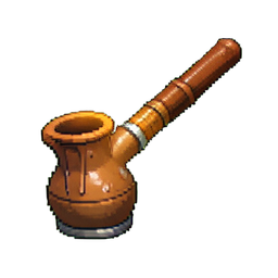Tubo de Vidro Ferro — sprite pixel art 256×256