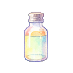 발광 방어 토닉 — 256×256 픽셀 아트 스프라이트
