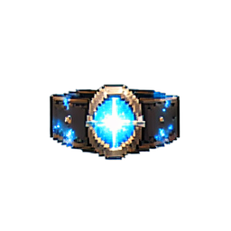 Cinturón de Vitalidad Resplandeciente — sprite pixel art 256×256