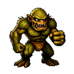 Goblin mestiço — sprite pixel art 256×256