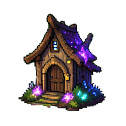 Chanson de la hutte du Goblin — sprite pixel art 256×256
