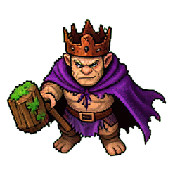 Goblin King (16-Bit) - 256x256 pixel art sprite