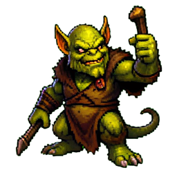 Goblin King - 256x256 pixel art sprite