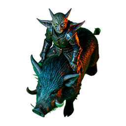 Cavaleiro Goblin (Cinematic) — sprite pixel art 256×256