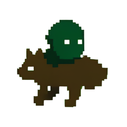 Goblin Rider (Low-Res) - 256x256 pixel art sprite