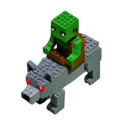 Rider Goblin (Voxel) — sprite pixel art 256×256