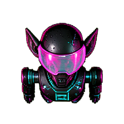 Goblin Scout (Cyberpunk) - 256x256 pixel art sprite
