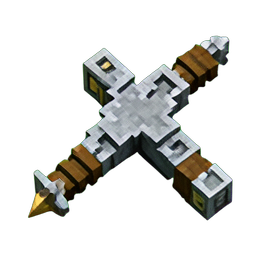 Estrella lanzada del goblin — sprite pixel art 256×256